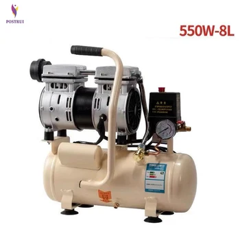 

8L Silent air compressor air pump oil-free small air compressor dental woodworking paint portable air pump