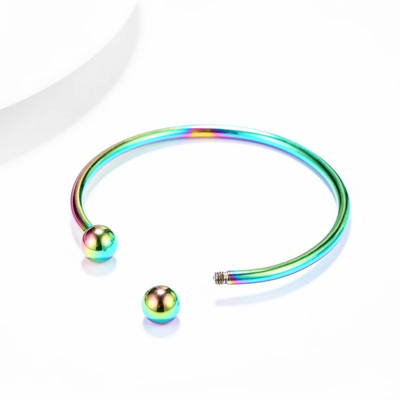 DIY Stainless Steel Bracelet Ball Bangle  (4)