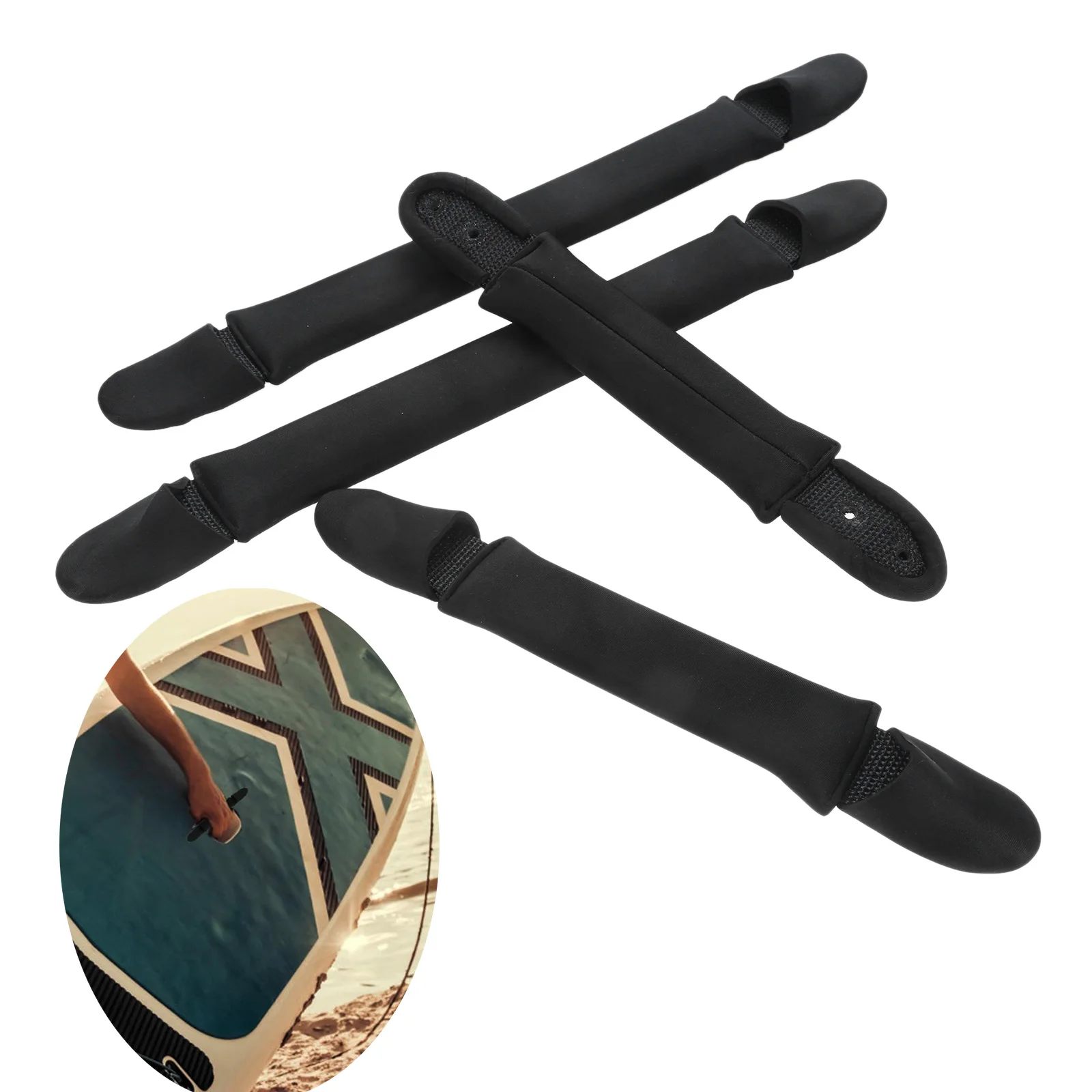 

2Pcs Surfboard Handle Durable Neoprene& PU Soft Surfboard Handle on Surf Rescue Boards and Life Saving Board Surfing Accessories