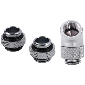 

2Pcs G1/4 External Thread Male To Male Adapter & 1Pcs G1/4 Screw Thread Adapter Male To Female Connector Fitting