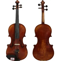 Floraparts 4/4 Violin Copy Guarneri Del Gesu Cannon II 1743 100% Handmade Oil Varnish With Foam Case Pernambuco Bow FPVN09