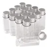 wholesale 100 pieces 4ml 16*40mm Glass Bottles with Aluminum Caps Mini Glass Bottles Tiny Jars Vials 1