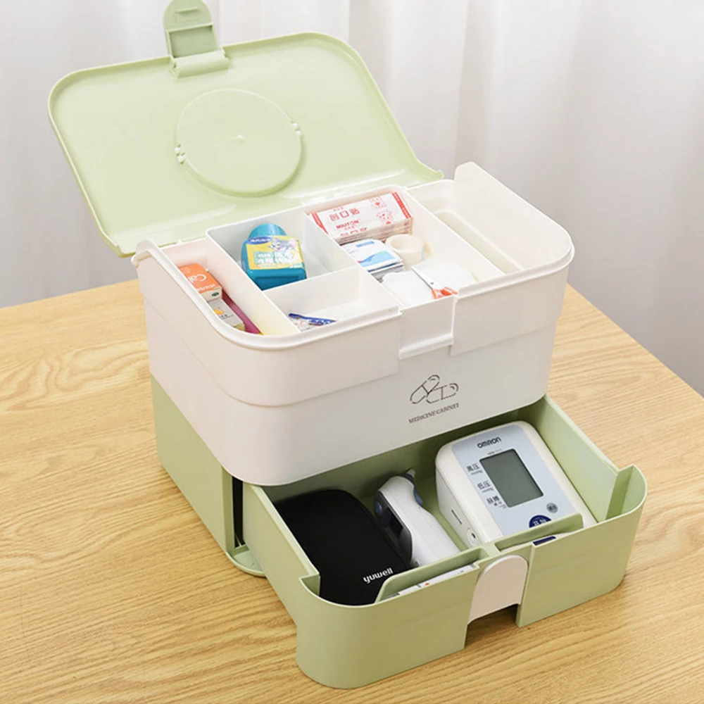 Plastic Storage Boxes for Home Care, Medicine Cabinet, Rectangle Storage Box,  Portable, Fashion Color, First Aid Kit Organizer - AliExpress