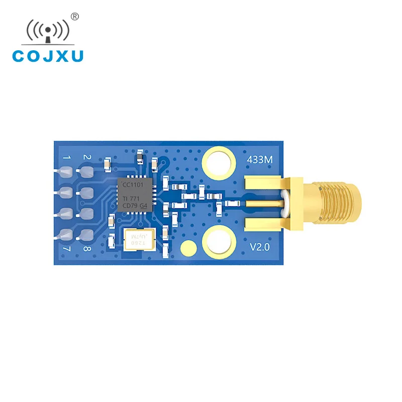 EBYTE E07-M1101D-TH 433MHz CC1101 Module rf sans fil 500m SPI SMD rf émetteur et récepteur 433MHz avec antenne à ressort EBYTE E07-M1101D-TH 433MHz CC1101 Module rf sans fil 500m SPI SMD rf émetteur et récepteur 433MHz avec antenne à ressort