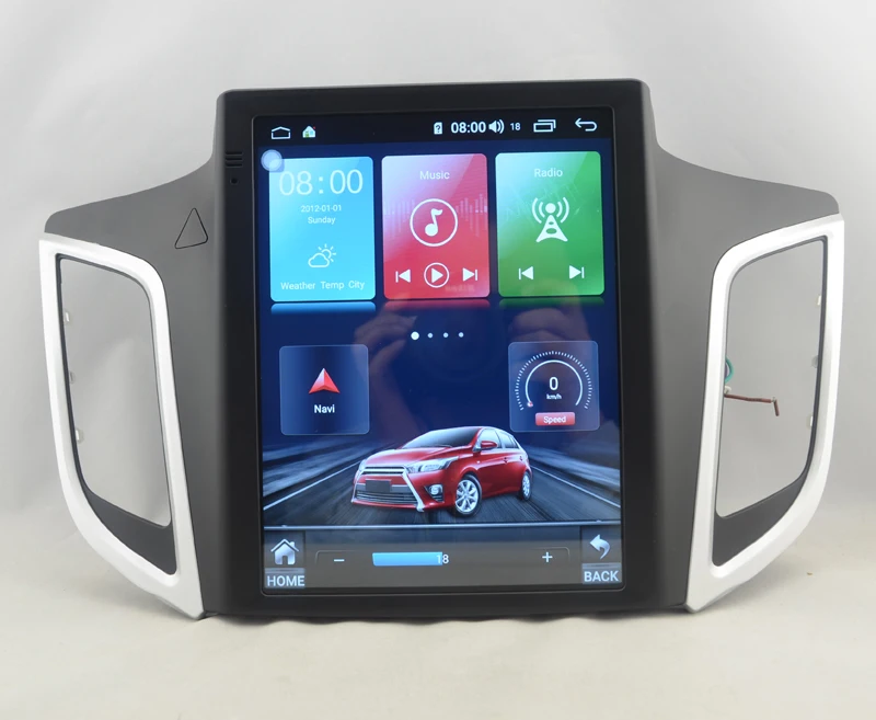 10," tesla стиль вертикальный экран Восьмиядерный Android 8,1 Автомобильный gps Радио Видео навигация для hyundai ix25 Creta Cantus - Цвет: 4G-64G 4G