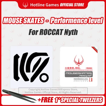 

Hotline Games 2.0 Performance Level Mouse Skates Mouse Feet Pad Replacement Feet for ROCCAT Nyth Mouse 0.28mm/0.6mm Thickness