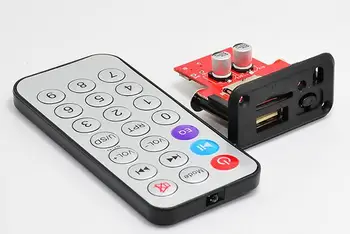

1pc Car Audio USB TF FM Radio Module Wireless Bluetooth 5V 12V MP3 WMA Decoder Board MP3 Player With Remote Control For Car