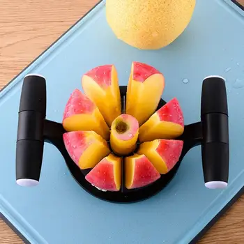 

Newly upgraded Apple Slicer 12 blade multi-function stainless steel cored fruit slicer with handle kitchen fruit cutting tool