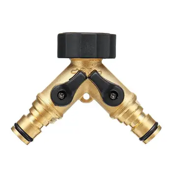 

Copper Garden Water Pipe Joint Faucet Manifold Brass Garden Hose Connector Faucet Splitter 3/4 "Internal Thread Water Inlet