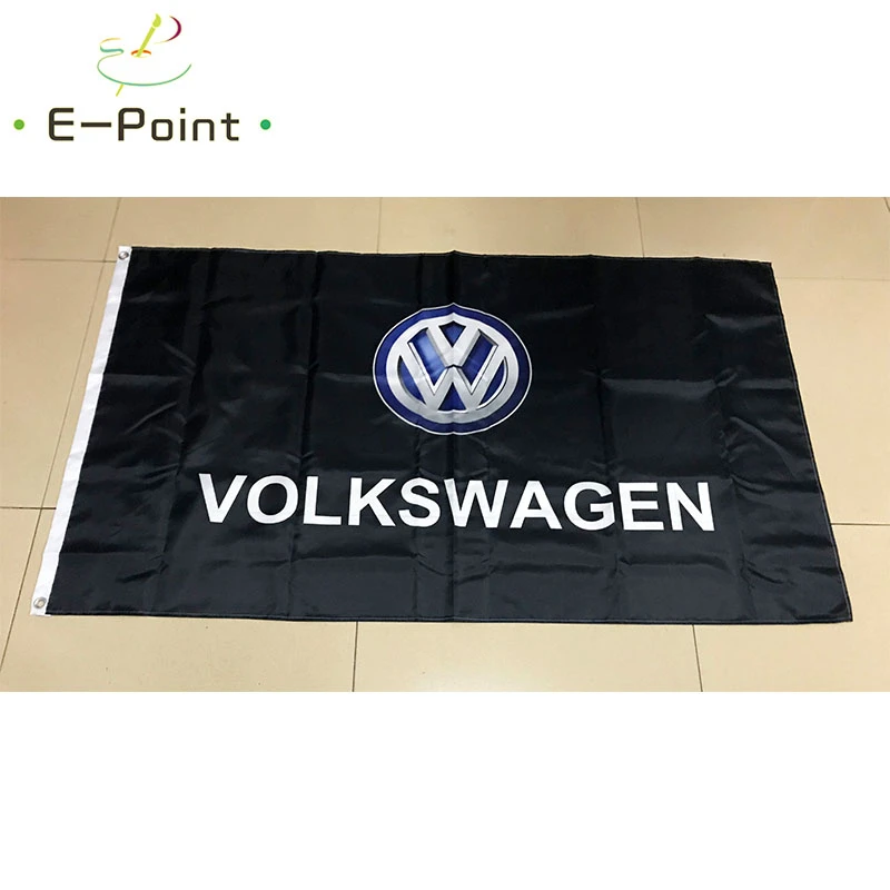 Автомобильный флаг VOLKSWAGEN Германия размер 2 фута * 3 (60*90 см) 5 футов (90*150
