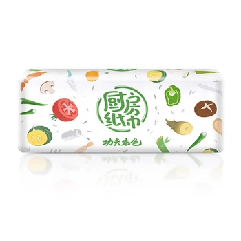 

3 Packs Of Strong Oil-absorbing Kitchen Towel Natural Wood Pulp Absorbent Paper Towel No Fluorescent Agent And No PollutionTP899