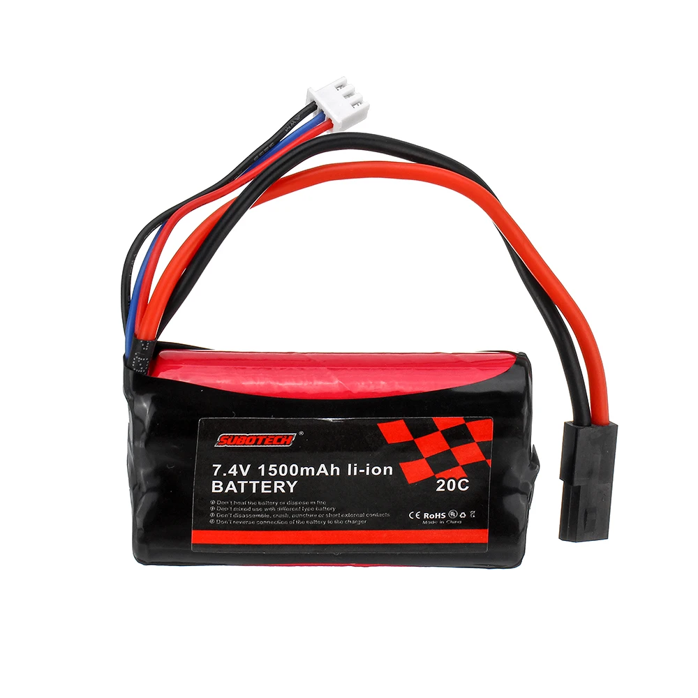 SUBOTECH 18650 7,4 V 1500mAh 20C 2S литий-ионный аккумулятор для BG1513 BG1515 BG1518 Автомобили RC модель DIY аксессуары запасные части