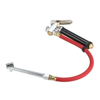 

12" Compressor Hose Tire Pressure Air Tire Pressure Inflator Air Compressor Hose Filler Inflator Gauge Car Parts