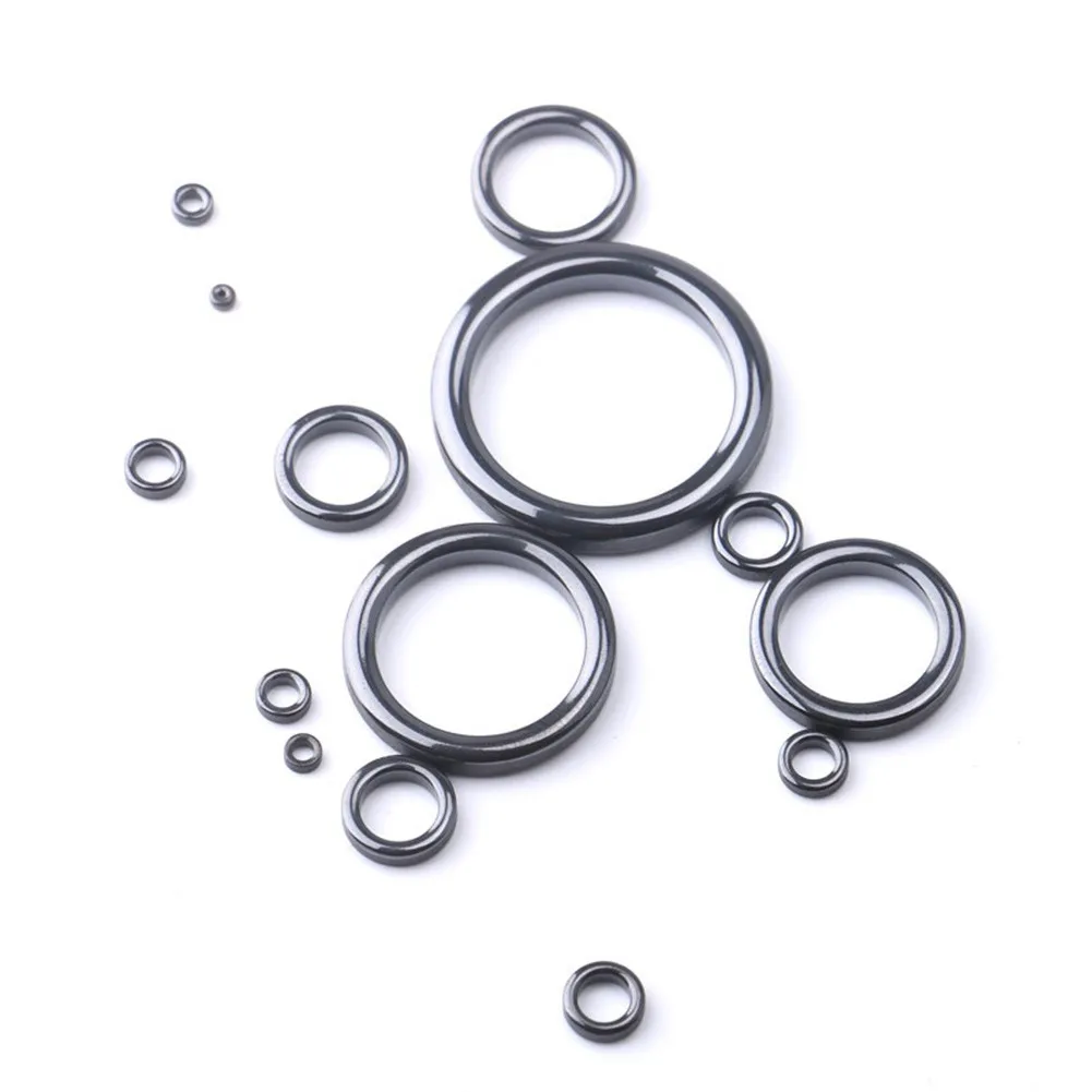 Fishing Rod Repair Kit 5Pcs Ring Wear Resistant Ceramic Guide Ring Rod Eye Replacement Kit Fishing Guides Alconite Set fishing pole set fishing rod fishing rod and reel combo