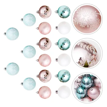 

30pcs Christmas Tree Decoration Colored Drawing Ball Christmas Ball Christmas Tree Decoration Pendant