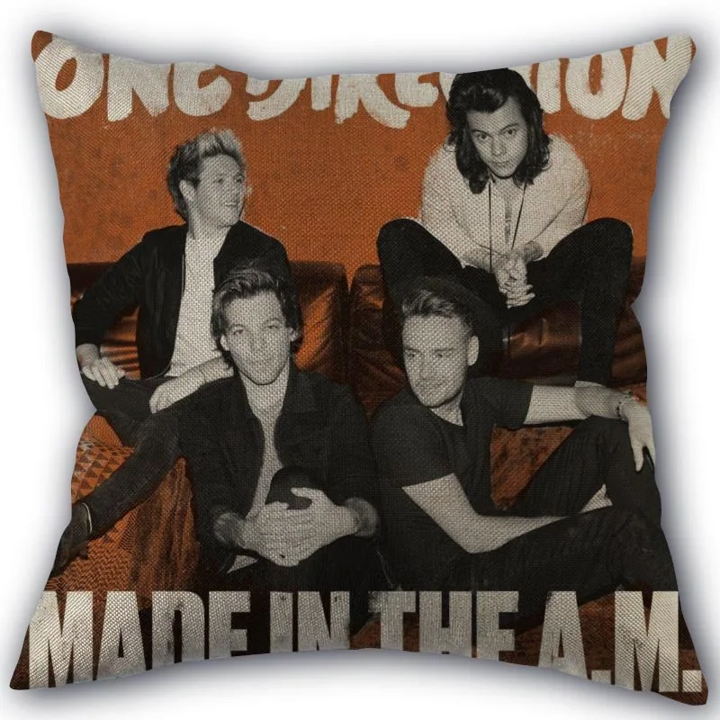 25 Изготовленная на заказ накидка для подушки, One Direction домашний текстиль площадь размером 45*45 см декоративное хлопковое белье, не выцветает и не наволочка Рождественский подарок - Цвет: 25