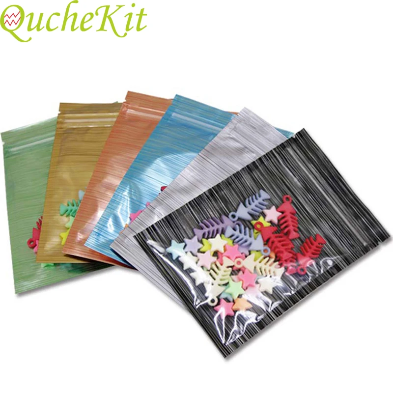 Плоский упаковочный пакет с застежкой Zip Lock для пищевых продуктов 50/100 шт. 5 цветов