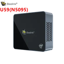 Beelink U59 Mini PC Jasper Lake N5095 8GB/16GB DDR4 256GB/512GB SSD Windows 10 Pro 4K HDMI2.0 WIN10 komputer U55 mini pc aktualizacja