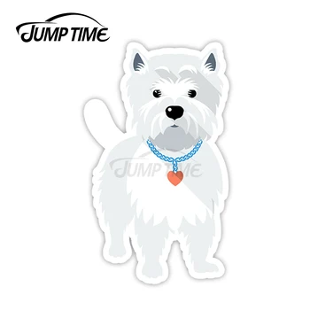 

Jump Time West Highland Terrier Vinyl Stickers Westie Dog Sticker Laptop JDM Decal Car Wrap Bumper Trunk Truck Graphics