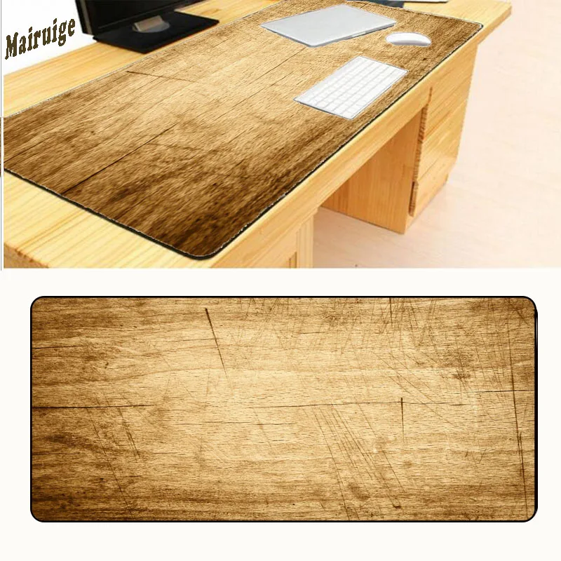 Игровой коврик для мыши Mairuige 400*900 с закругленными краями большой игровой желтым