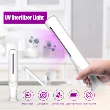 

Rechargeable Ultraviolet UV Sterilizer Light Tube Bulb Disinfection Bactericidal Lamp Ozone Sterilizer Mites Lights presage