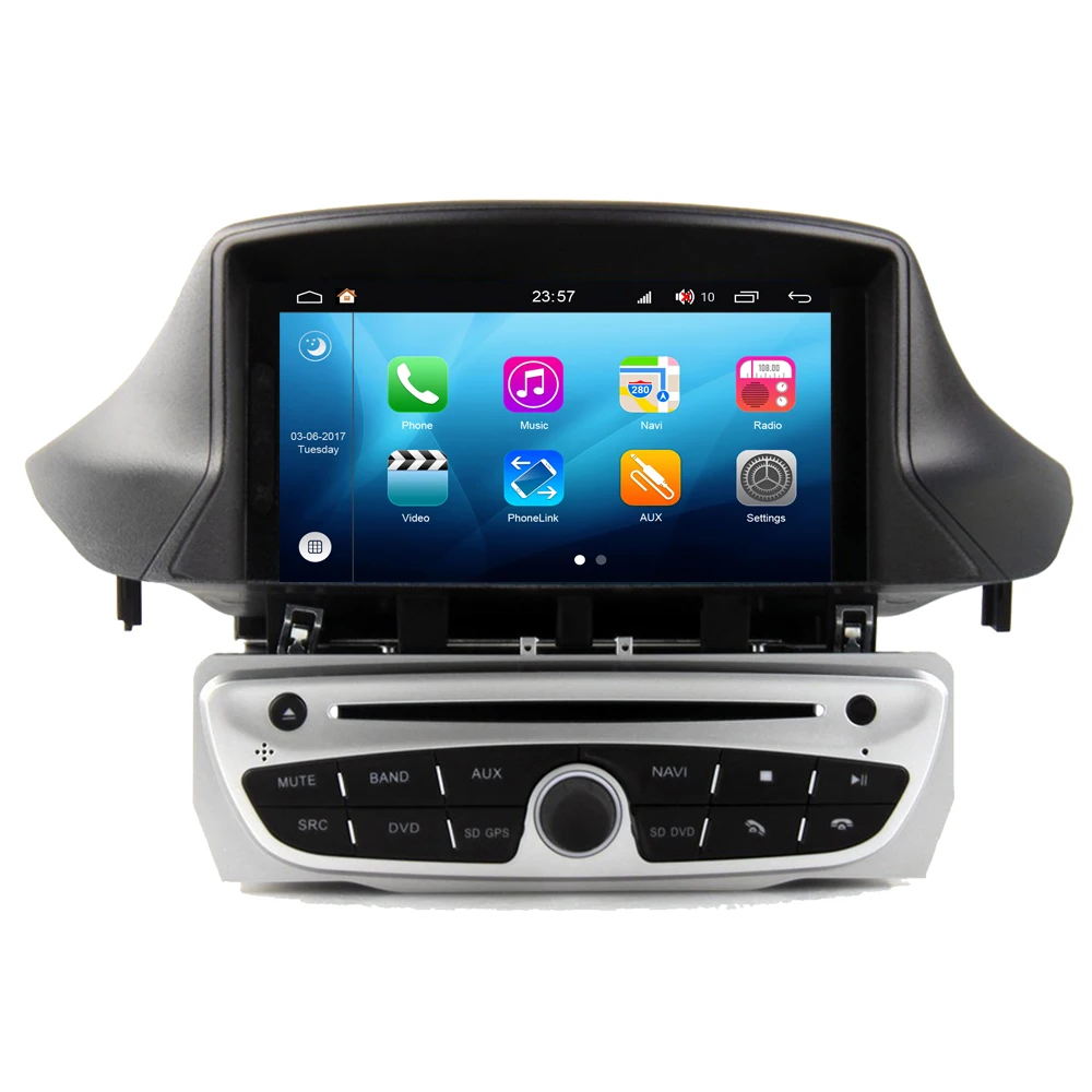 Автомобильный мультимедийный плеер RoverOne S200 Android 8 0 для Renault Megane III 3 Fluence Авторадио
