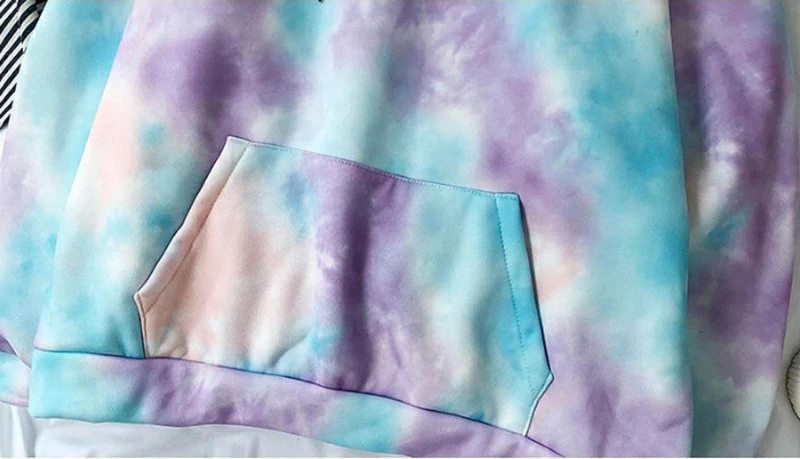 Tie Dye Gradient Loose Casual Hoodie Men Fashion Harajuku Hoody Male Tops Hip Hop Couple Streetwear Unisex Warm Men's sweatshirt
