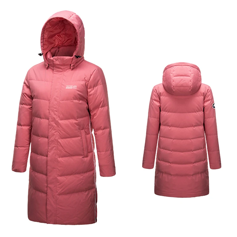 

New Snow Ladies Winter Hooded Warm Puffer Thick Duck Down Long Jacket Women Outdoor Windproof Parka Skiing Hiking Camping Coat