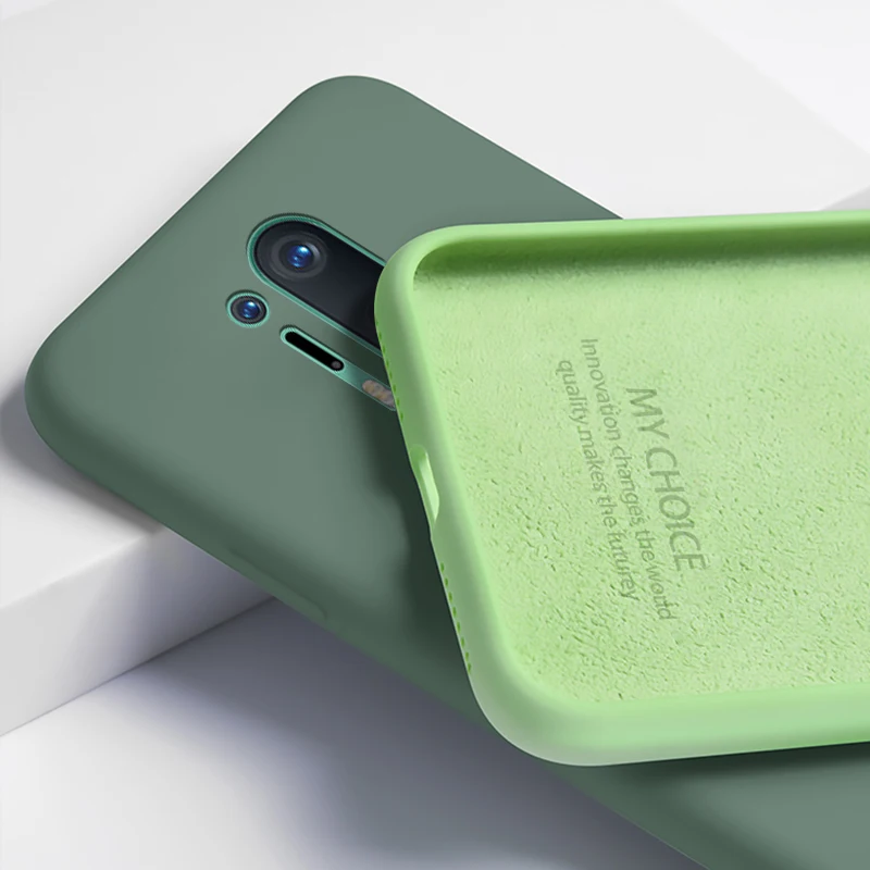 Противоударный чехол из жидкого силикона для Oneplus Nord 8 T Pro 7 6 6T роскошный тонкий