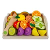 Simulation Kitchen Pretend Toy Wooden Classic Game Montessori Educational Toy For Children Kids Gift Cutting Fruit Vegetable Set 2