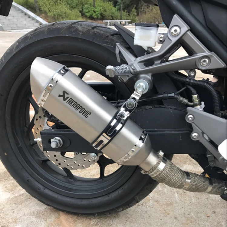 Y61 натуральная выхлопная труба akrapovic для BMW r 1200 gs lc BAJAJ moto Kawasaki klr 650 honda cbr 1000f yamaha tmax moto запчасти