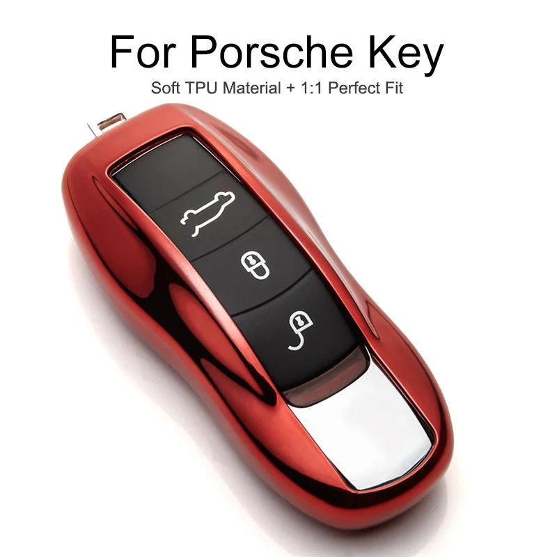 6 цветов TPU чехол для автомобильного ключа 2019 Porsche Panamera 987 Cayenne 958 Boxster 986 996 911 997