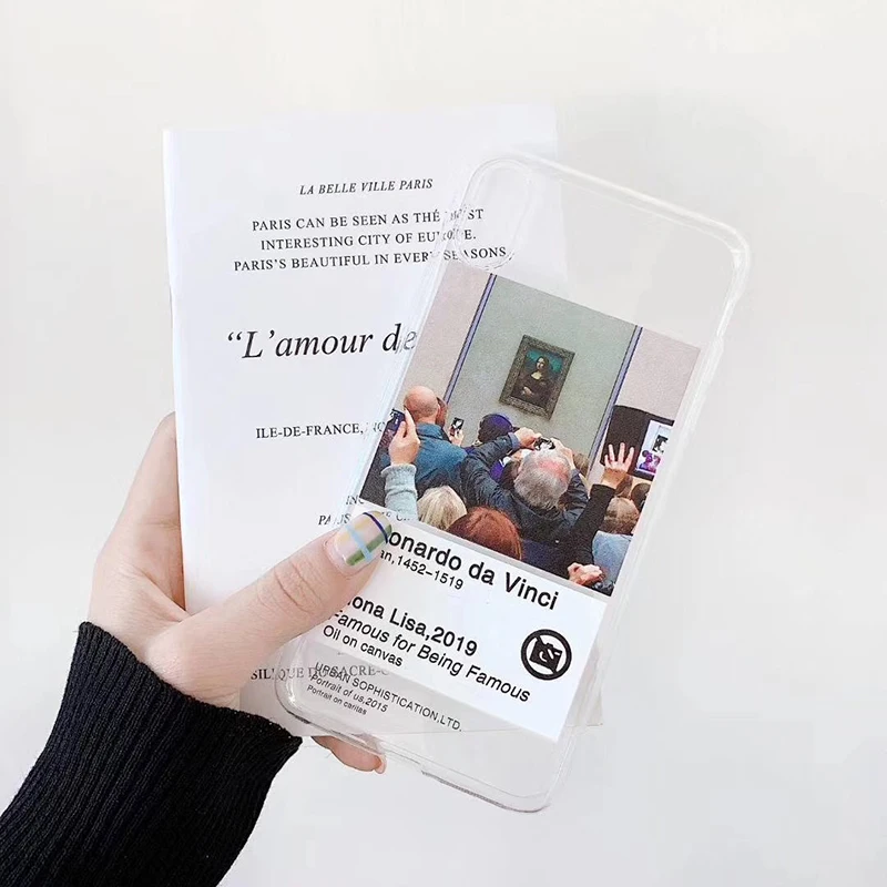 Мягкий чехол из чистого полиуретана с надписью "Мона Лиза" Чехлы для huawei P20 P30 Lite Mate20 30Pro Honor 8X 9X 8Lite 9 10 Lite V20 20Pro Y9 Nova 3 3i 4 5i