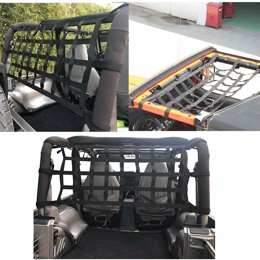 Автомобильный гамак на крыше сетка для груза отдыха длинная 1997 2020 Jeep Wrangler TJ JK JL(Jeep