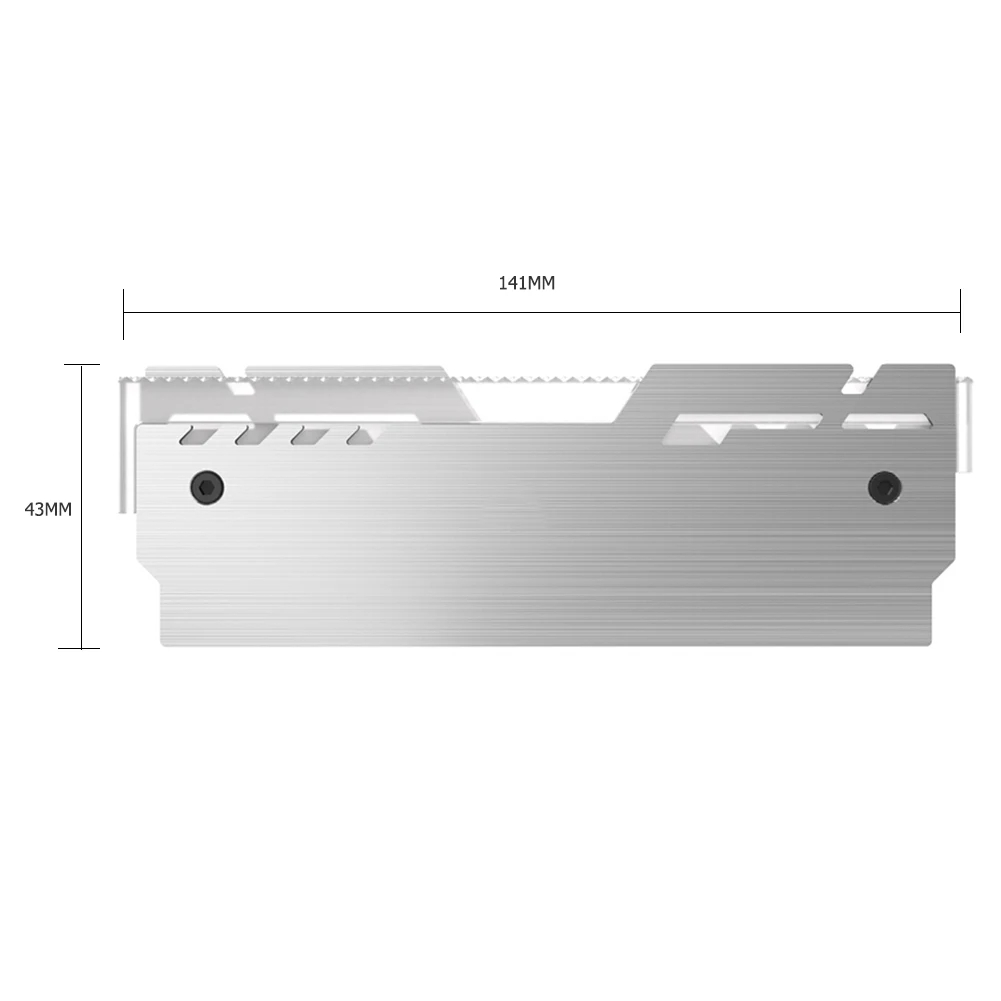 Jonsbo Nc3 3pin 5v Argb Led Desktop Memória Dissipador de Calor Cooler Escudo Rgb Cor de Alumínio Dissipador de Calor Ram Colete de Refrigeração Peças Cabos de computador e conectores - Imagem 6