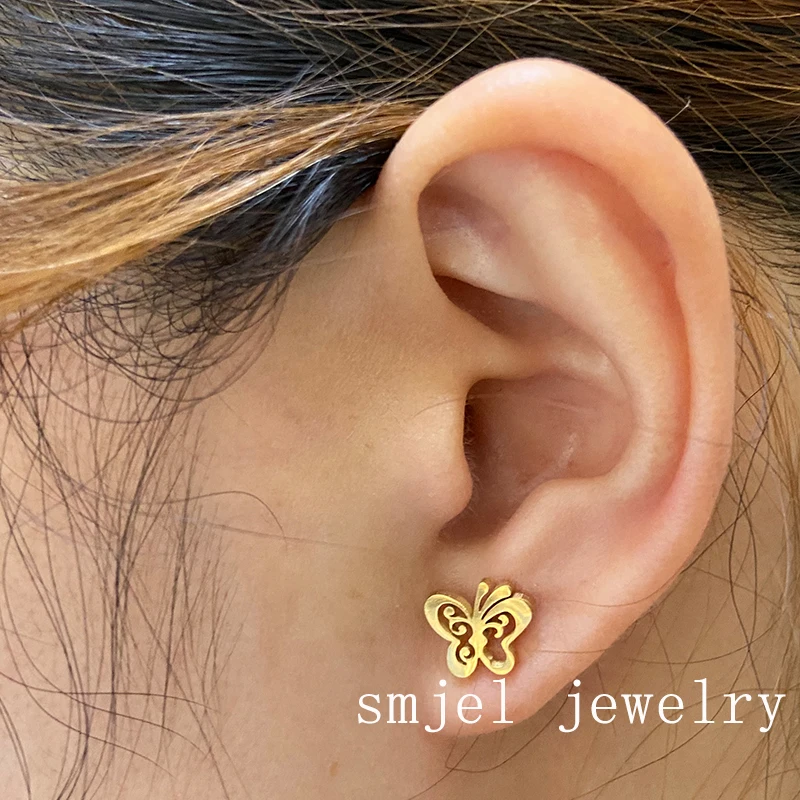 Winzige koreanische Edelstahl-Schmetterlings-Ohrstecker für Damen und Mädchen – Trend 2026 – Modischer Schmetterlings-Ohrring-Schmuck im Großhandel – Detail 29