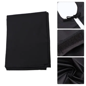 

1pc Haircut Cloth Fashionable Water Proof Cape Salon Hair Dressing Dyeing Tools for Women Men Hair Cutting(Black)