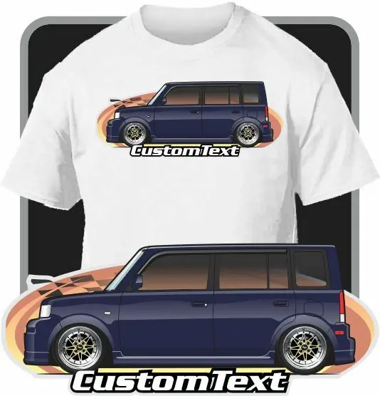 Художественная футболка на заказ для фанатов Toyota Scion bB Xb RS 2004 2005 2006 | Мужская