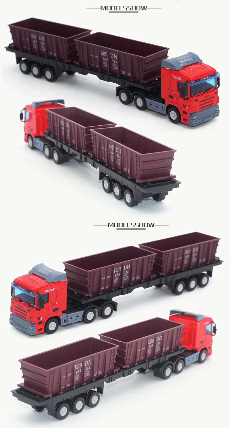 Детская игрушка автомобиль контейнер из сплава 1: 50 SEMI-TRAILER модель автомобиля танкер модель автомобиля