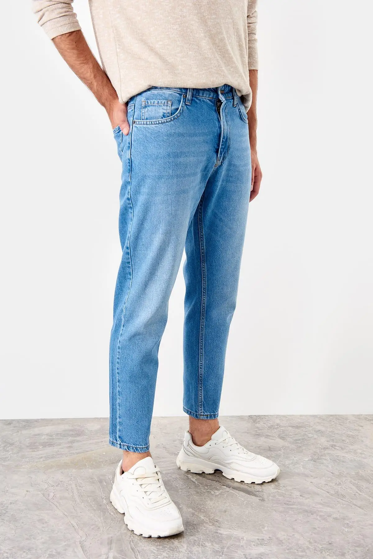 Trendyol синие мужские джинсы для отдыха новые TMNSS19KE0002 | Мужская одежда