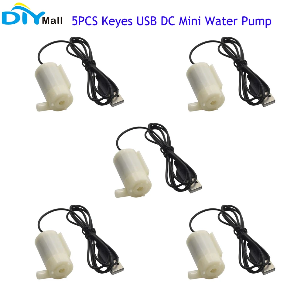 

5 шт. Keyes USB DC мини водяной насос с портом USN 1 м 3 в 5 в 6 в микро погружной мини-насос 1,2-л/мин