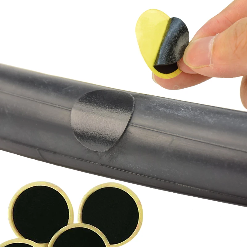 6pcs/10pcs Bike Ultra Thin Tire Patches Fast Repair Tools Without Glue