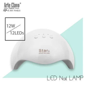 

Arte Clavo 12W 60s/120s UV Gels Lamp Sunshine Nail Gel Polish Dryer LED Lamp Nails Art Dry Quickly Tools Dryer Lamp For Machine