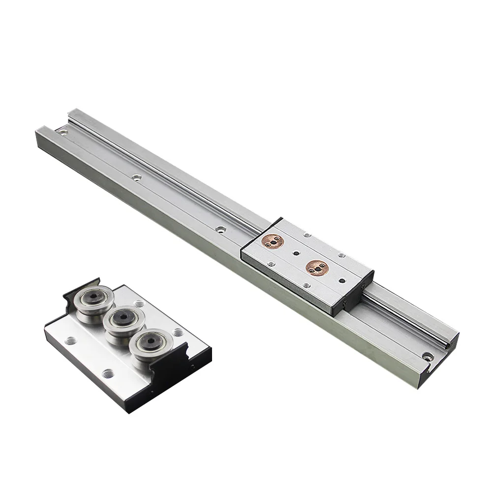 Linear de Eixo Sgb20 e 1 Built-in Guia Duplo Rolo Slide 1 Conjunto: Bloco Comprimento 300 400 500 600 700 800 60mm Sgr20