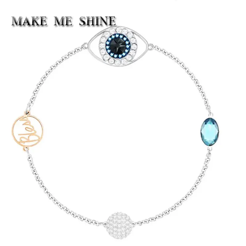 Элегантный женский браслет SWA Devil Eye с невидимой магнитной пряжкой, вечерние, подарки