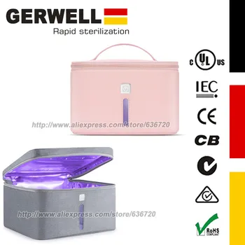 

LED UV Cleaner for Cell Phone, Phone Sanitizer Bag for Jewelry, Beauty Tools, Face Mask 99% Cleaned Within 5 mins