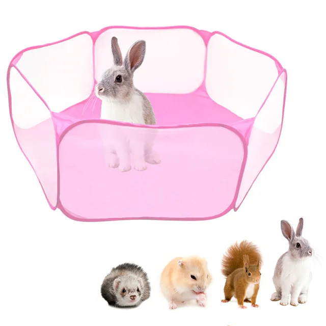 Pet Playpen Portable Pop Open Indoor / Outdoor Small Animal Cage Game Playground Fence for Hamster Chinchillas Guinea Pigs 1