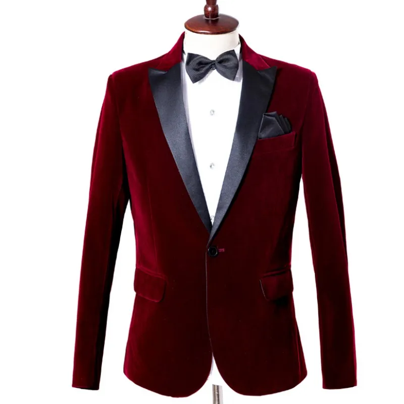 

Jacket for Men Business Gentleman Suit Jacket One-Buckle Wedding Banquet Men Suit Jacket Slim Fit Male Blazer Formal Wear Man