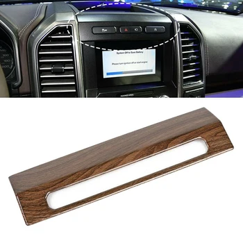 

Car Brown Wood Grain ABS Emergency Light Switch Panel Cover Trim Bezel for Ford F150 2015-2019 Car Accessories