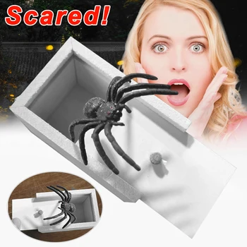 

Prank Spider Scare Box Case Joke Lifelike Funny Surprise Gag Toy Kids Gift S7JN